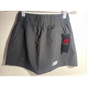 New Balance Girl’s Woven Wrap Skort - Black - Size S (7/8) NEW